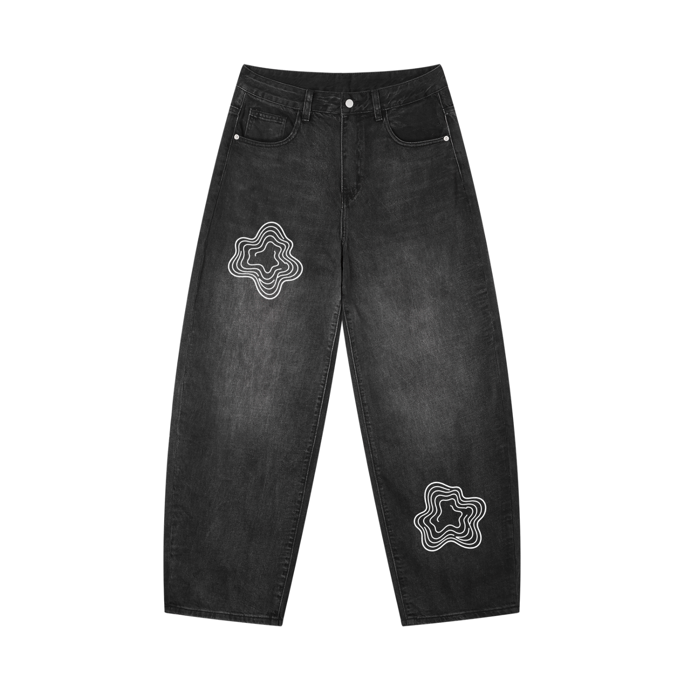 Men's Sunfade Vintage Wash Barrel Leg Jeans