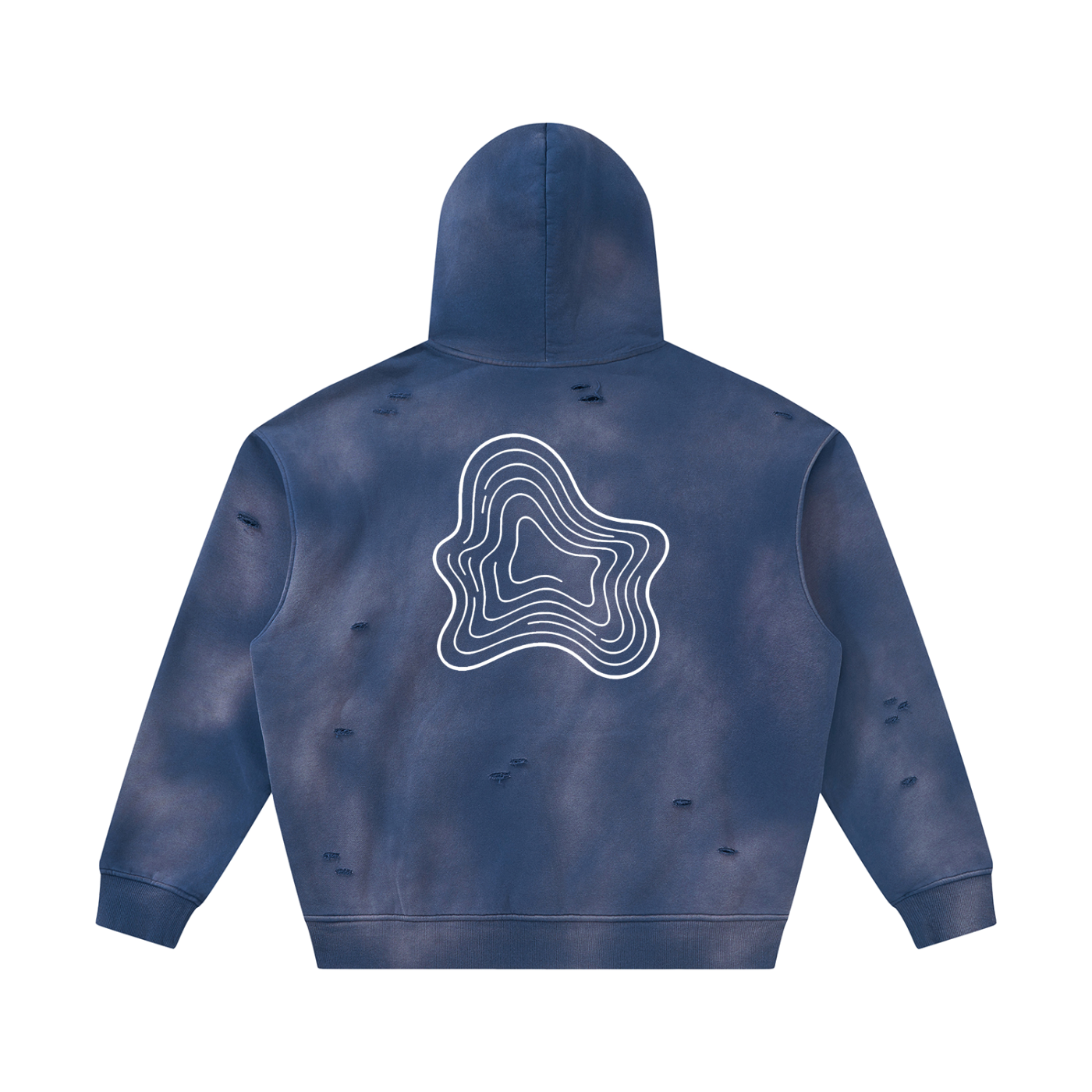 Sunfade Frayed Fleece Hoodie