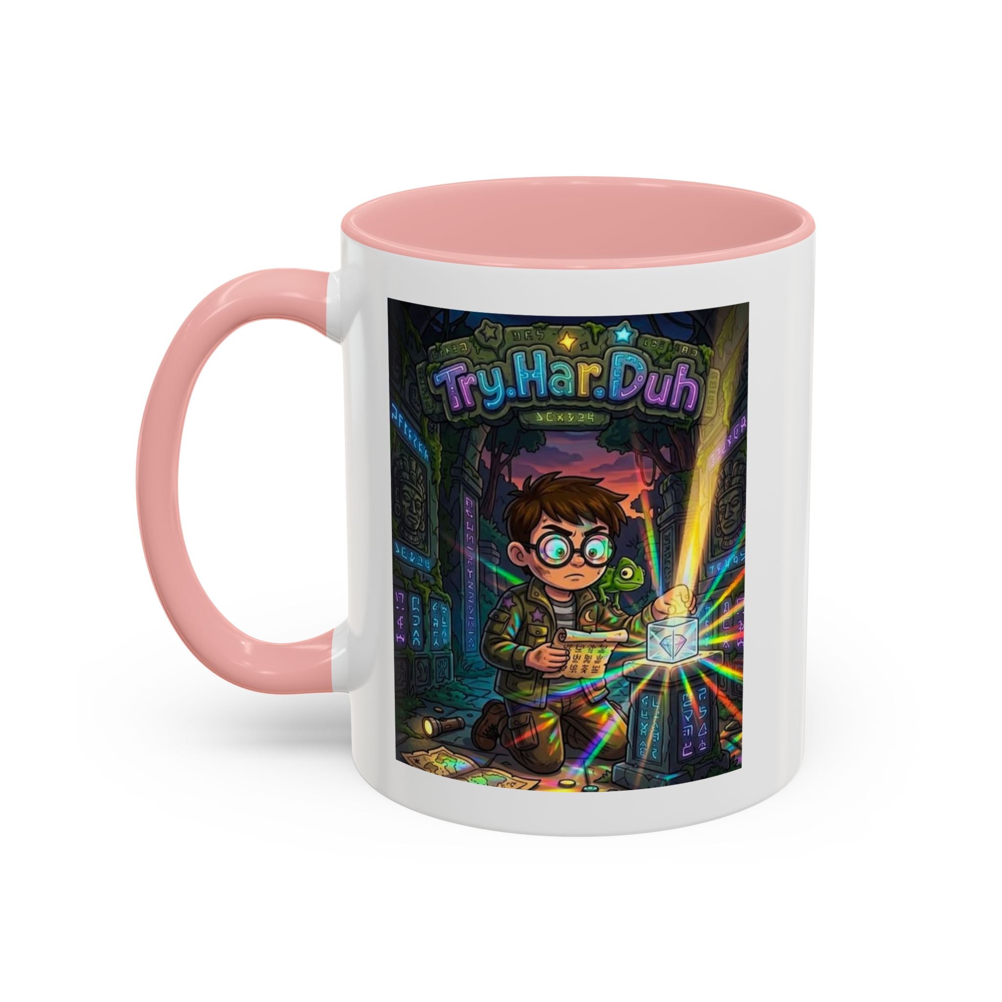 TryHarDuh "Prisms" Coffee Mug