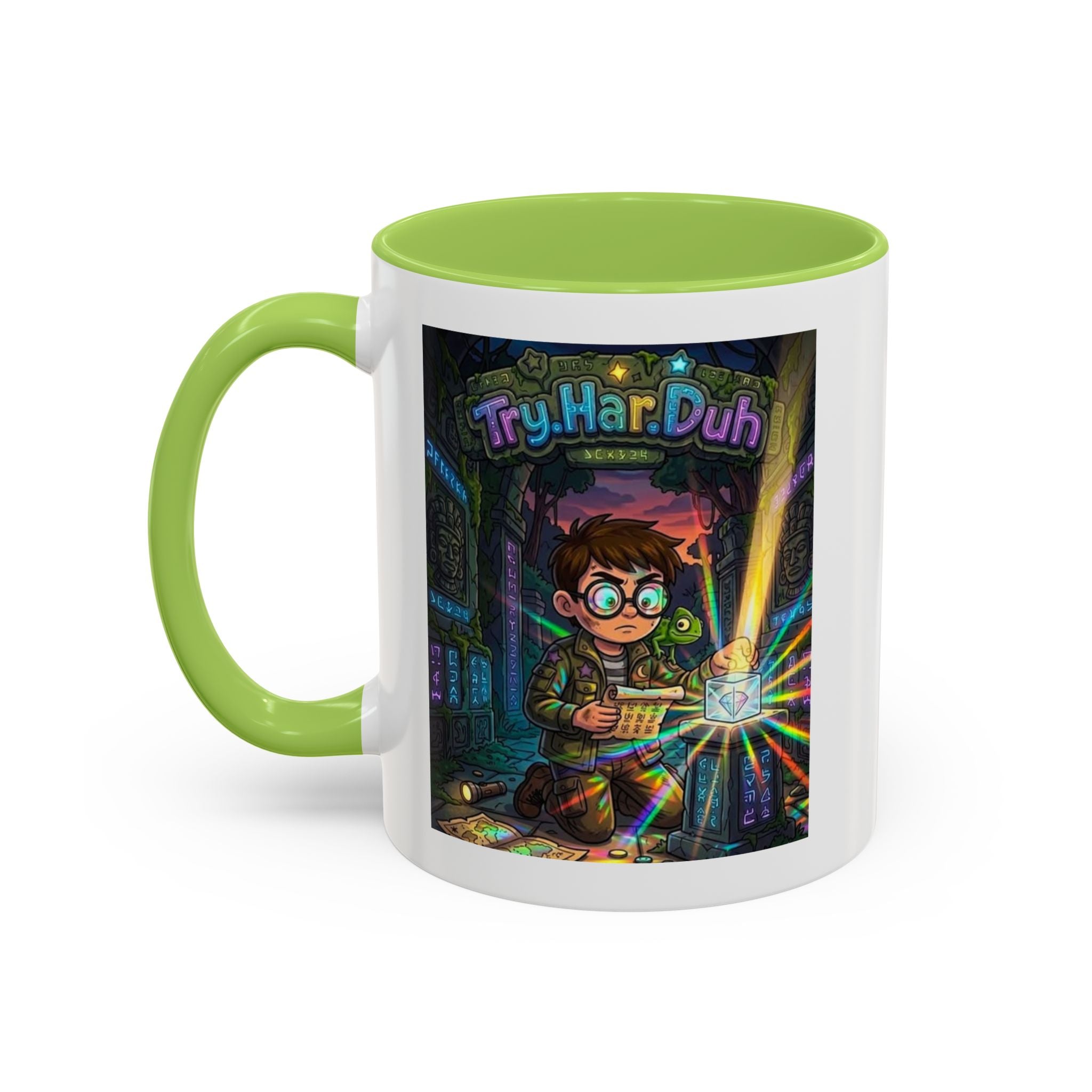 TryHarDuh "Prisms" Coffee Mug