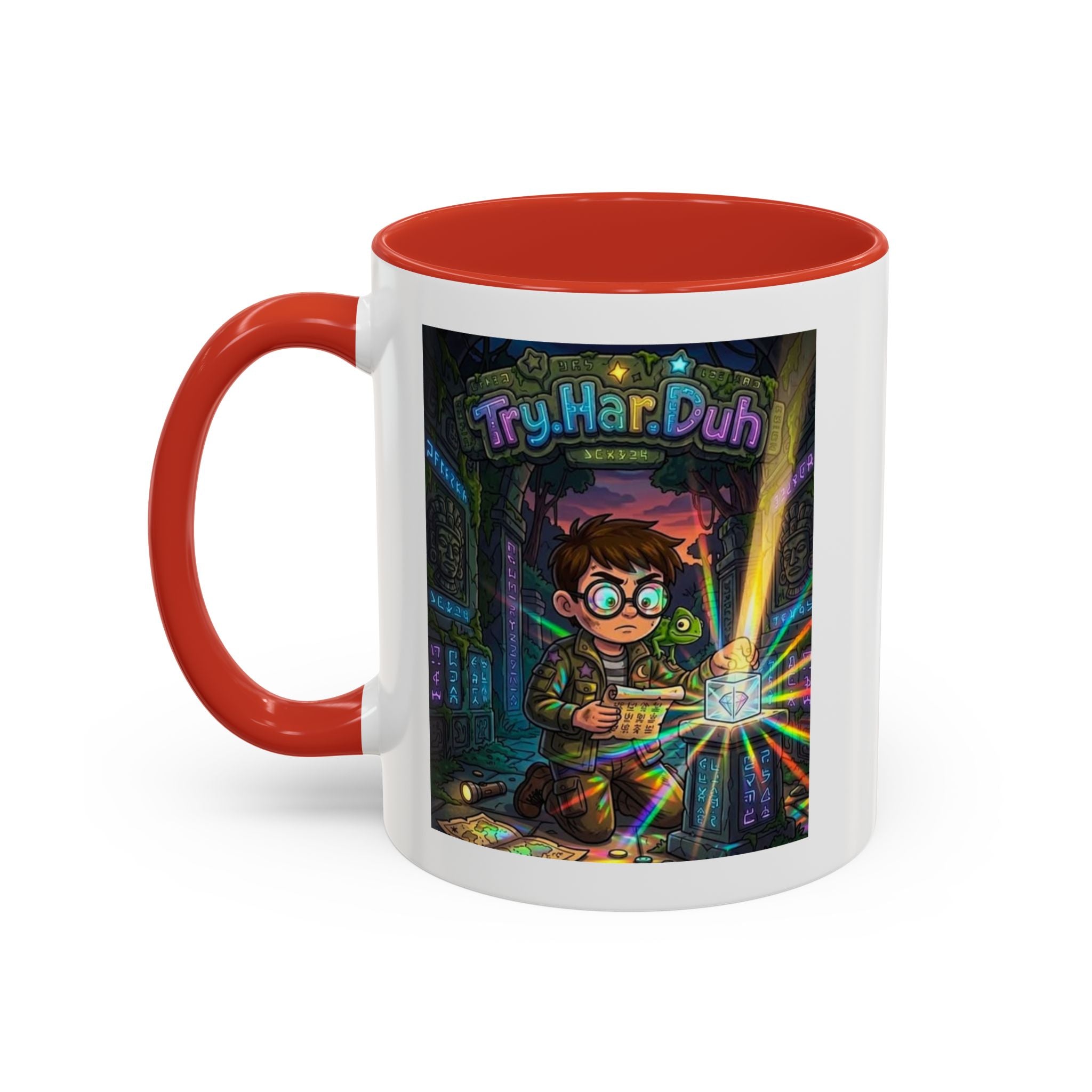 TryHarDuh "Prisms" Coffee Mug