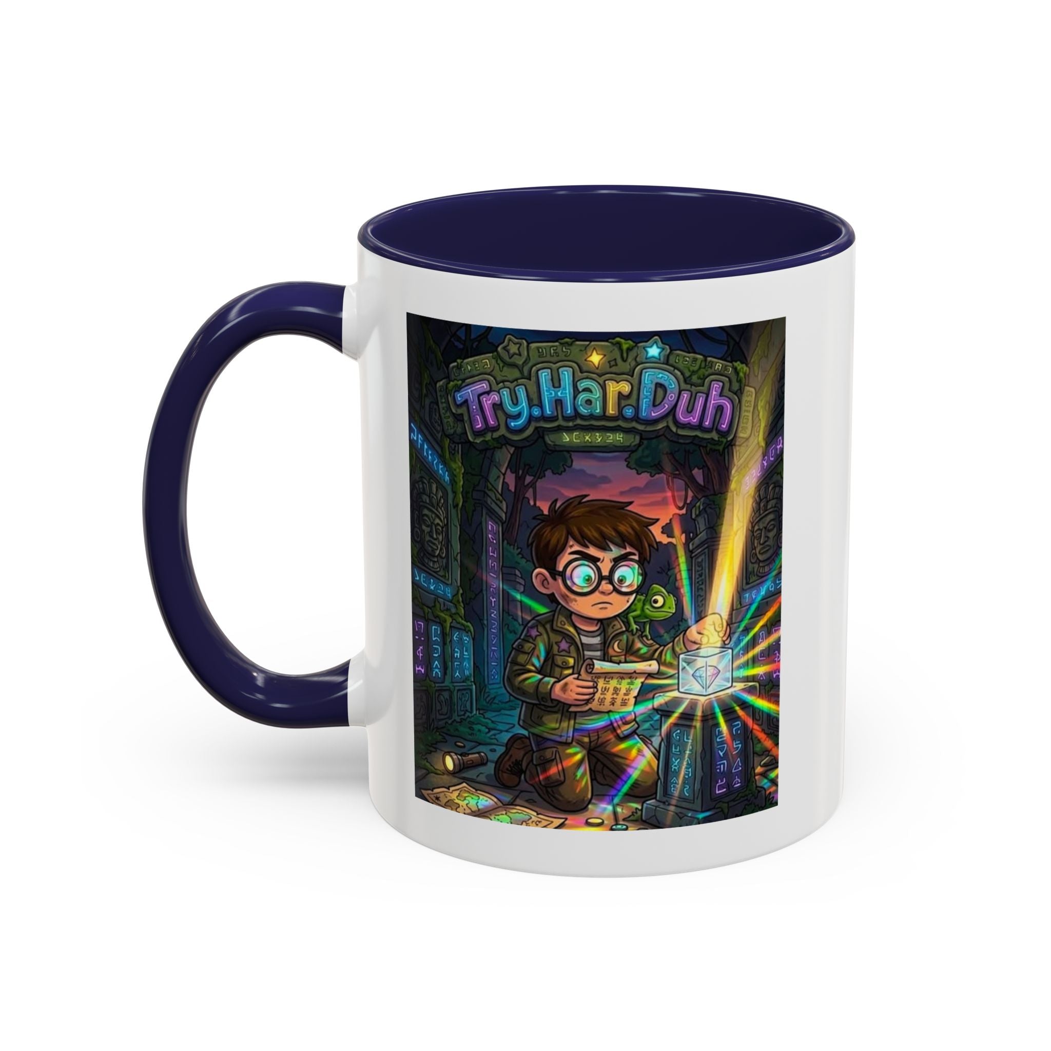 TryHarDuh "Prisms" Coffee Mug