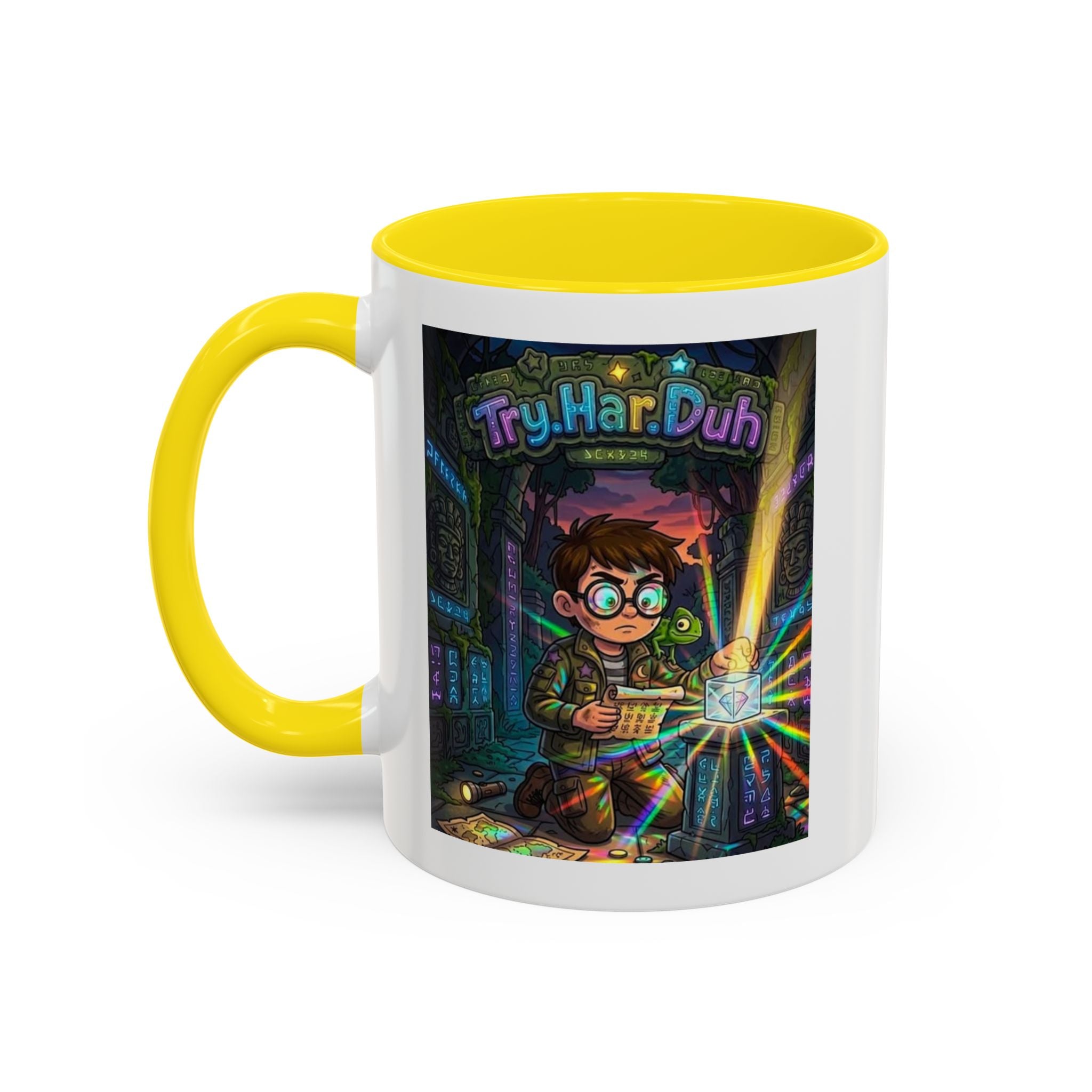 TryHarDuh "Prisms" Coffee Mug