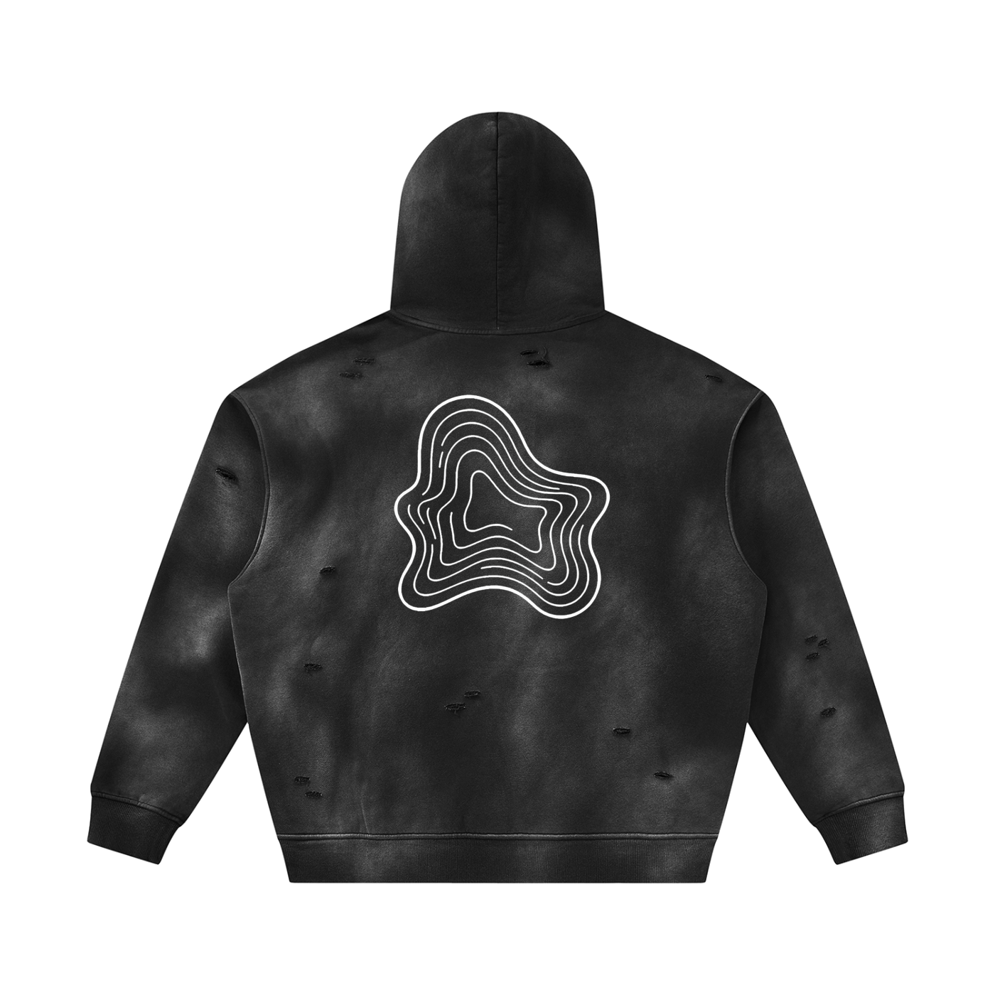 Sunfade Frayed Fleece Hoodie