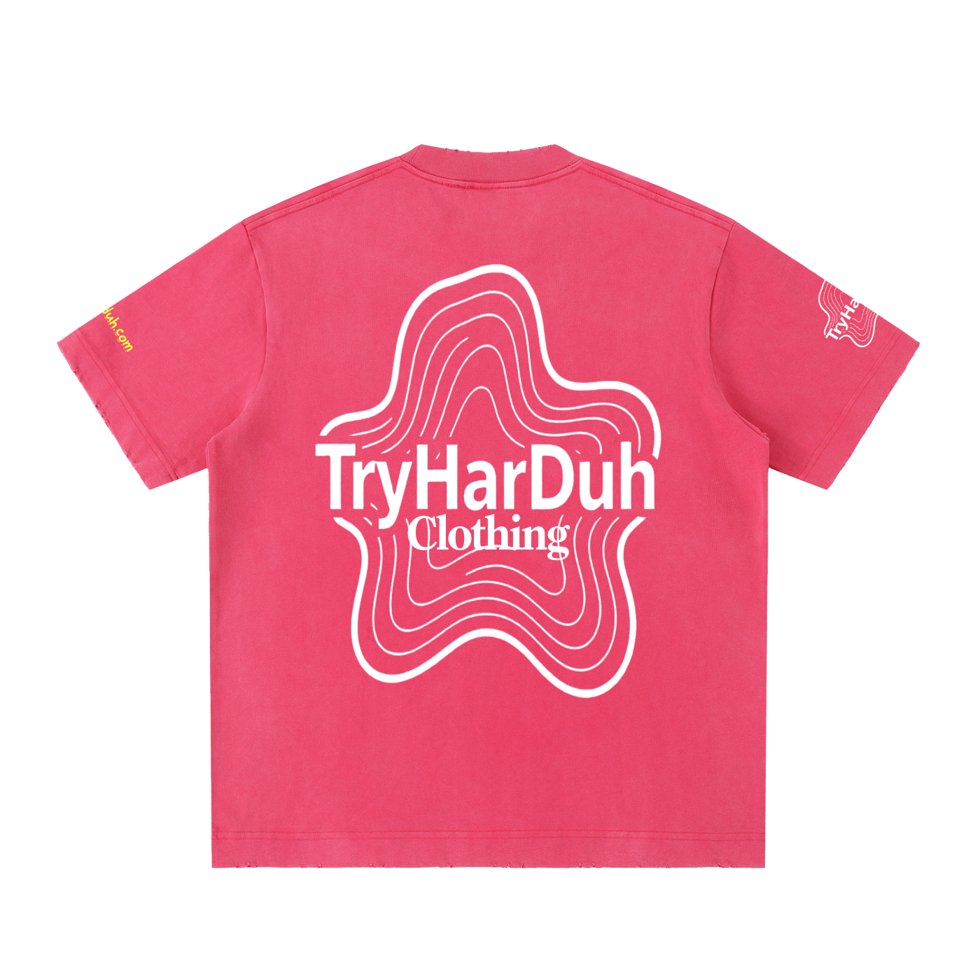 TryHarDuh Heavyweight Vintage Smiley Tee