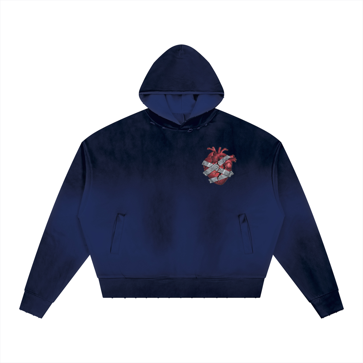 TryHarDuh Falling Apart distressed graphic hoodie - view 6