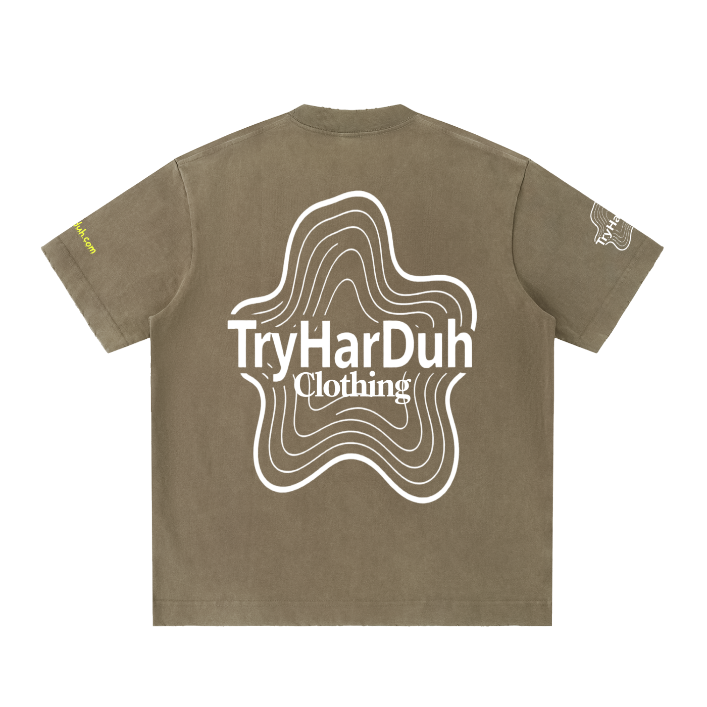 TryHarDuh Heavyweight Vintage Smiley Tee