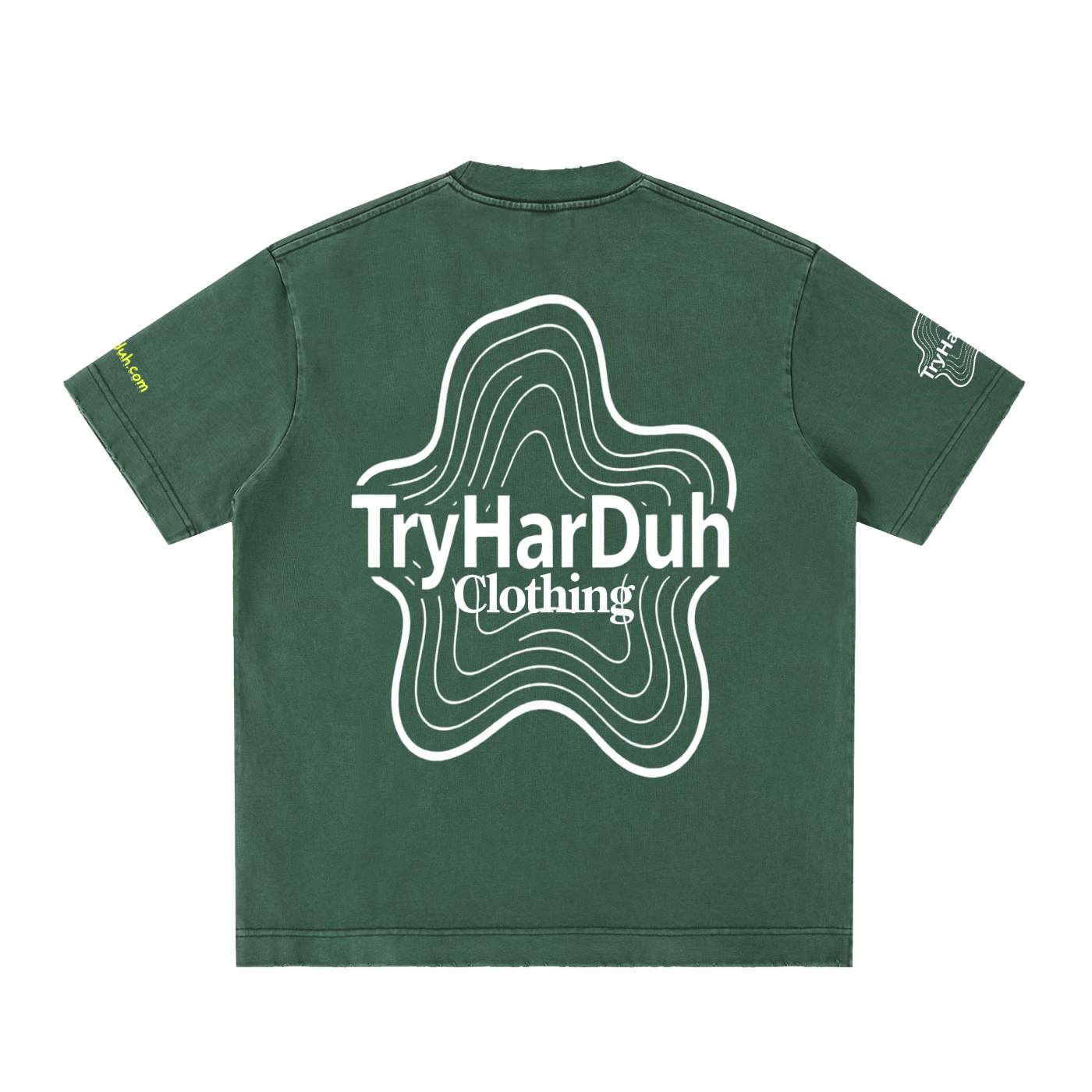 TryHarDuh Heavyweight Vintage Smiley Tee