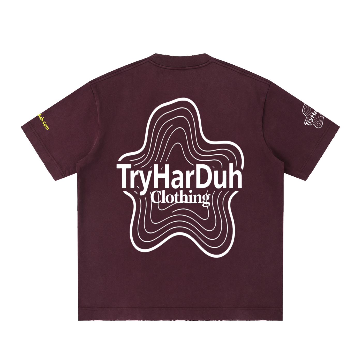 TryHarDuh Heavyweight Vintage Smiley Tee