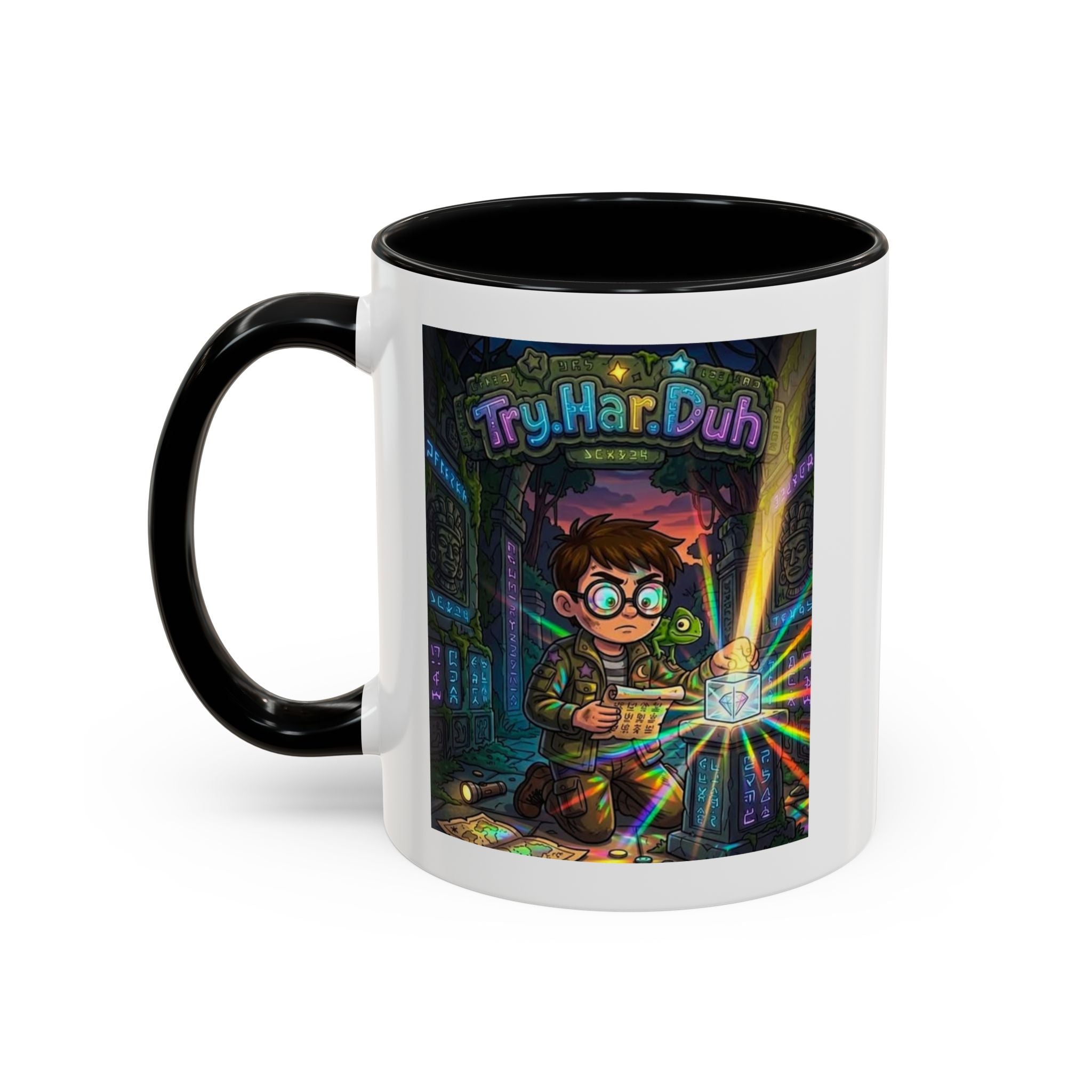TryHarDuh "Prisms" Coffee Mug