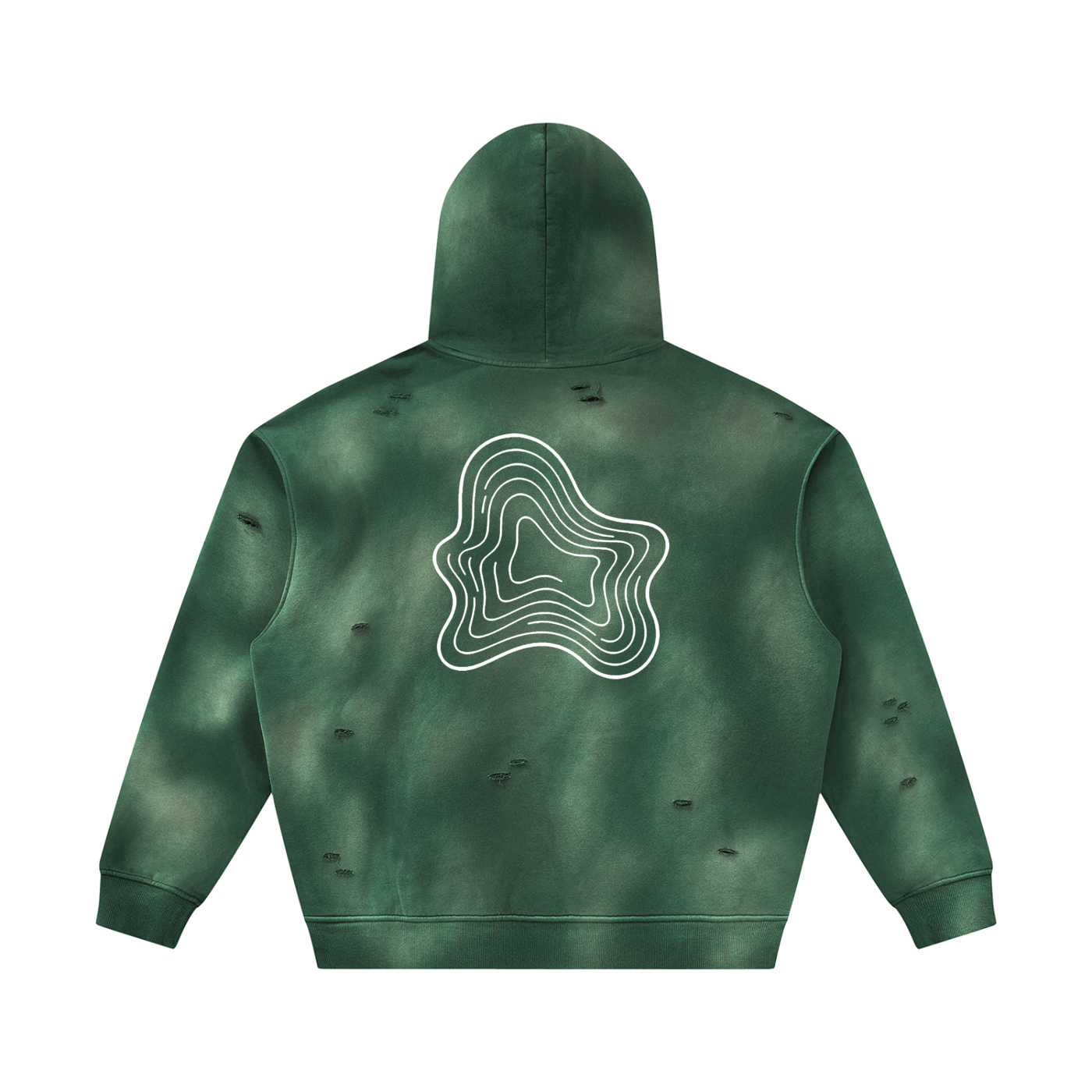 Sunfade Frayed Fleece Hoodie