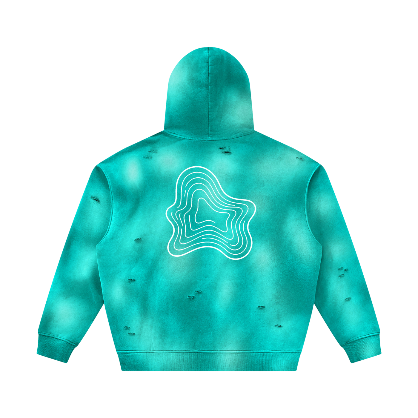 Sunfade Frayed Fleece Hoodie