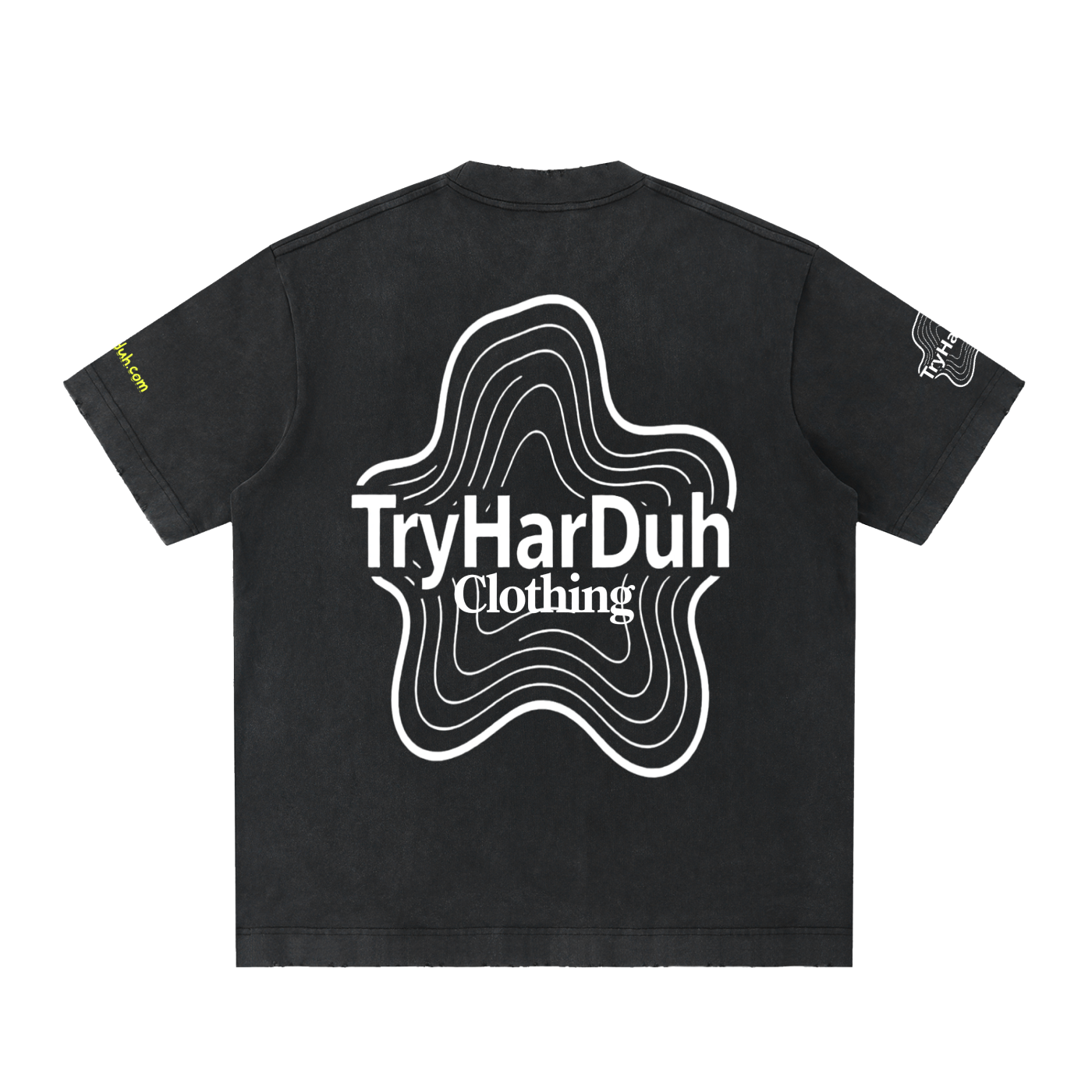 TryHarDuh Heavyweight Vintage Smiley Tee