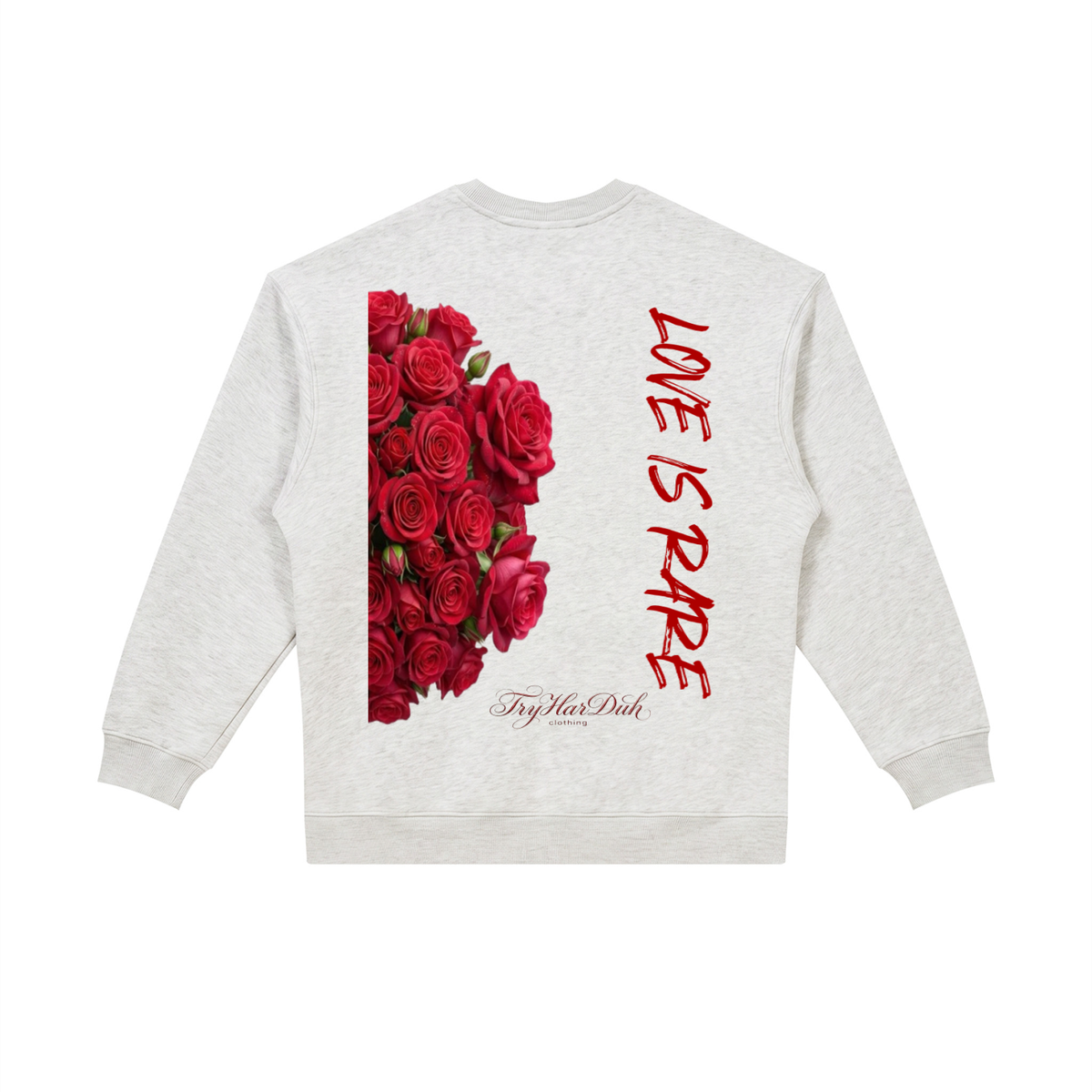 TryHarDuh Love is Rare oversized crewneck sweatshirt - view 6