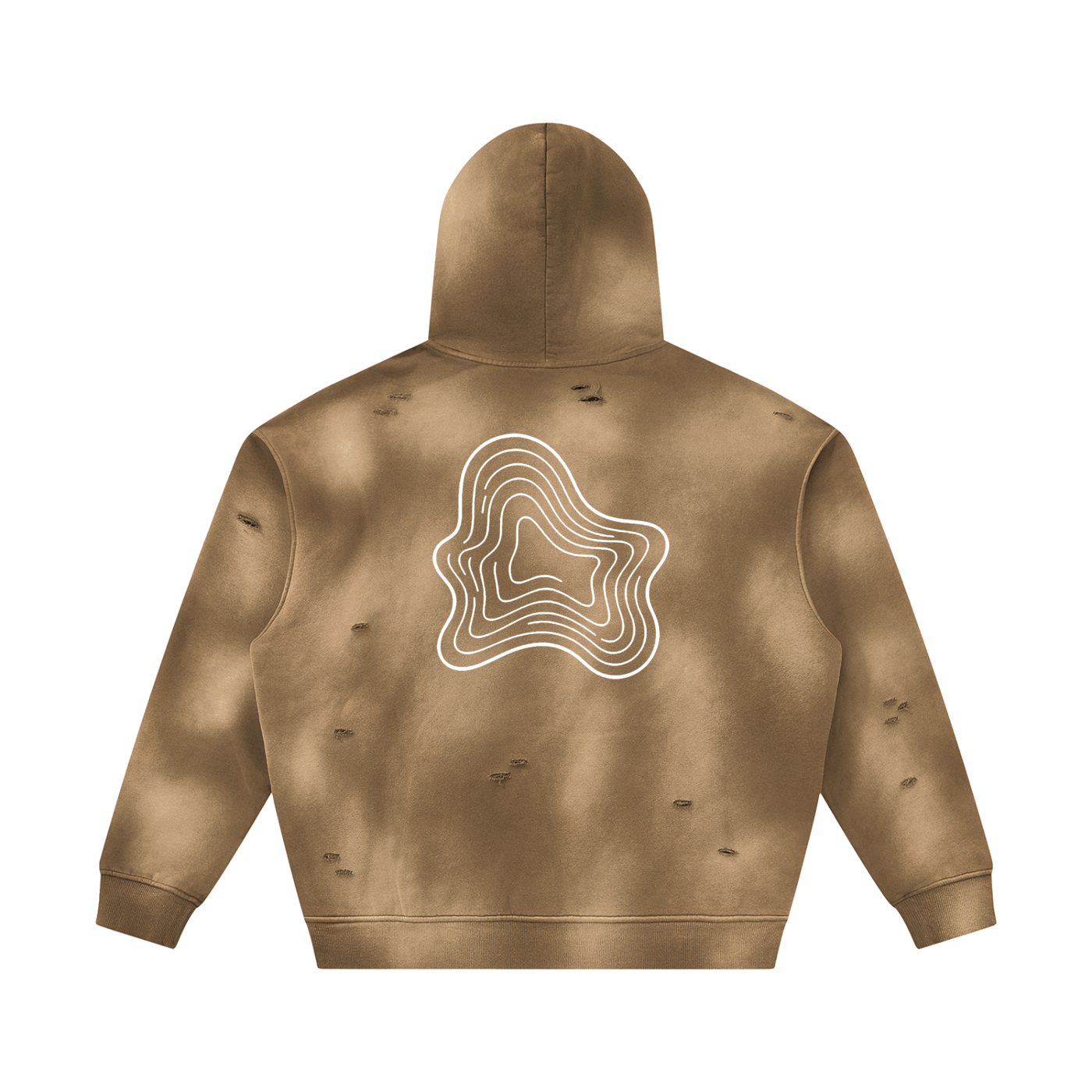 Sunfade Frayed Fleece Hoodie