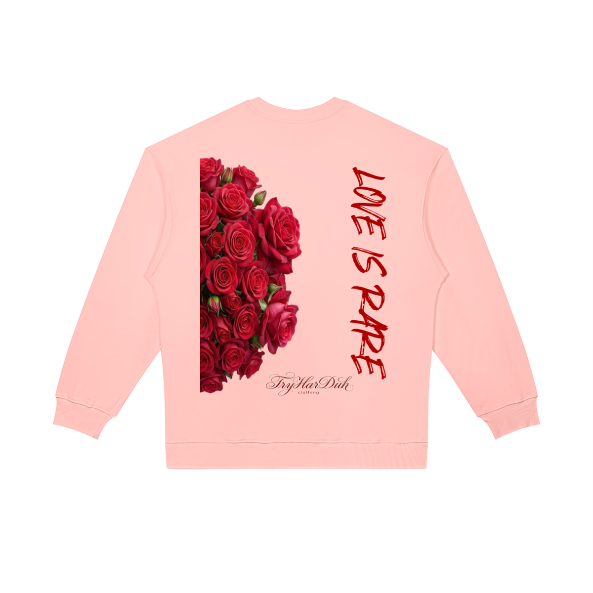 TryHarDuh Love is Rare oversized crewneck sweatshirt - view 4