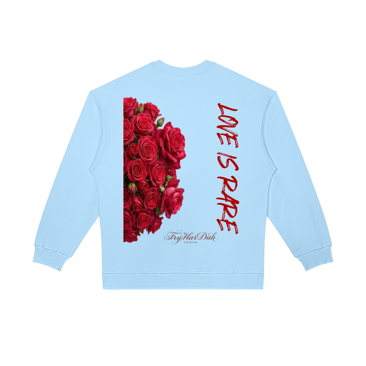 TryHarDuh Love is Rare oversized crewneck sweatshirt - view 8